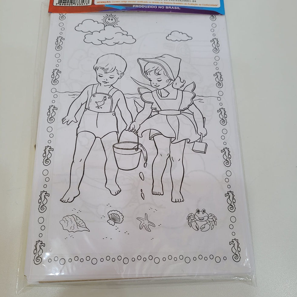 Miniatura: Kit Pintar e Brincar com Giz de Cera