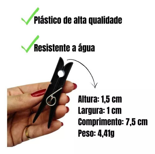 Miniatura: Prendedor de Roupa Plástico 12 unidades Keeprend Salvaro