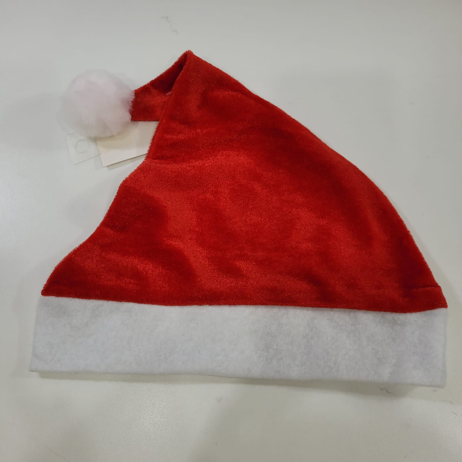 Touca Gorro Natalino Infantil de Veludo