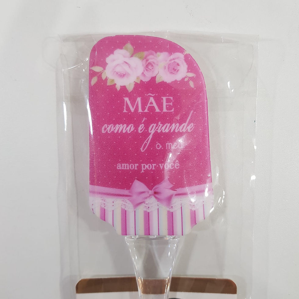 Miniatura: Espátula Culinária Silicone Decorada Mãe