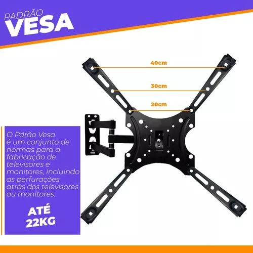 Miniatura: Suporte Universal Articulado Para Tv 32 a 55 Polegadas até 22kg Yepp