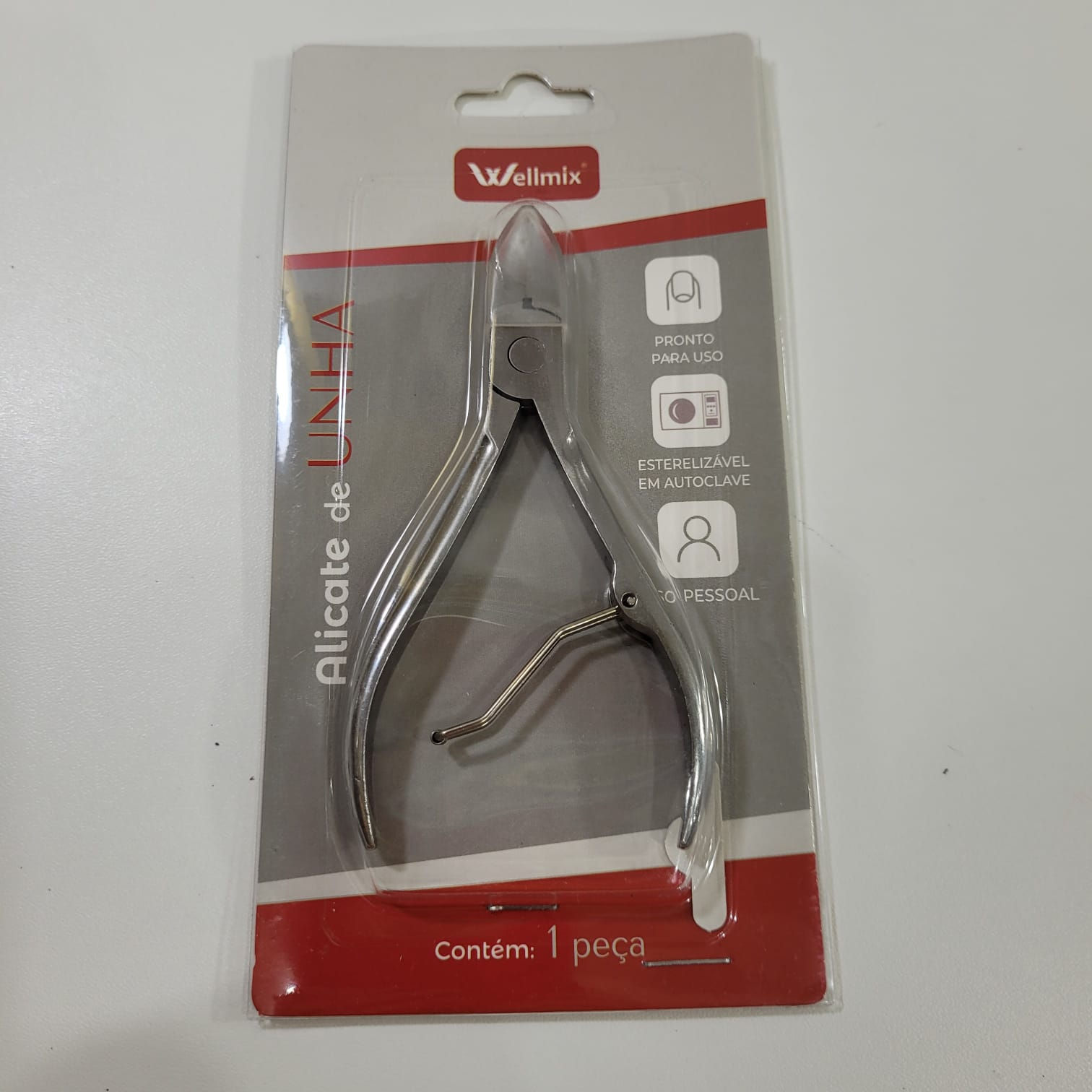 Alicate para Unhas Aço Inox Wellmix