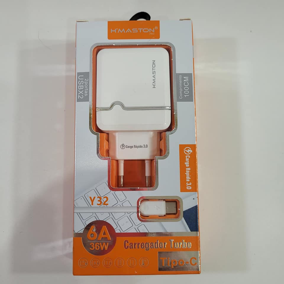 Miniatura: Carregador HMASTON PRO PARA CELULAR PONTEIRA TIPO C Y32