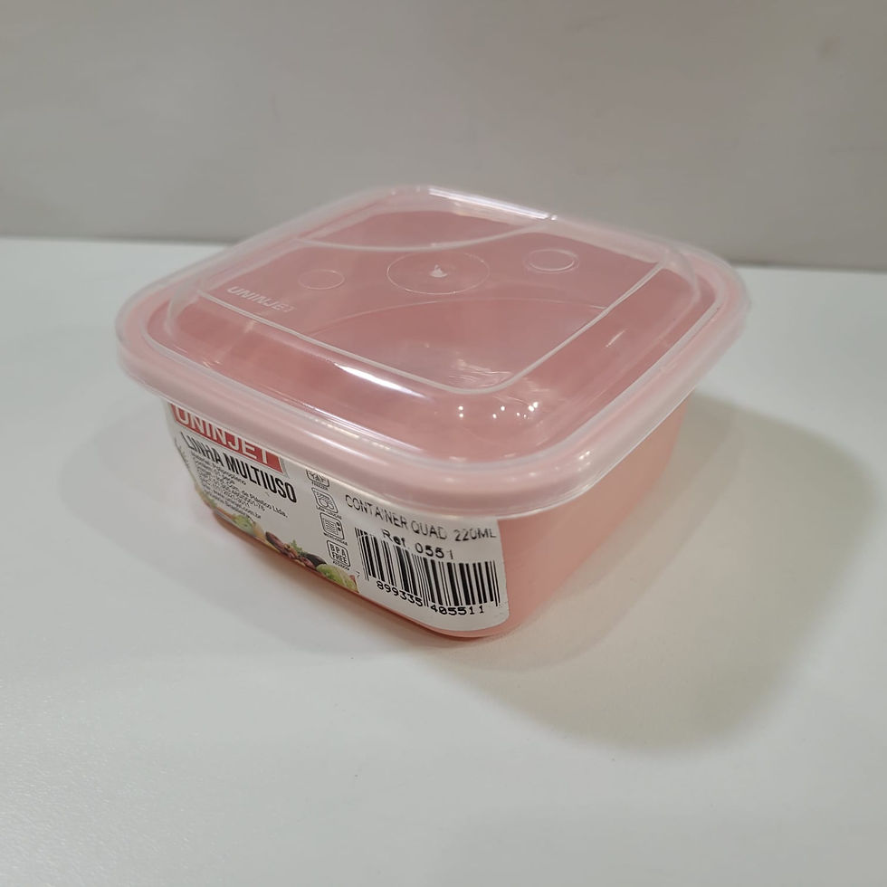 Miniatura: Pote Container Quadrado 200ml Uninjet