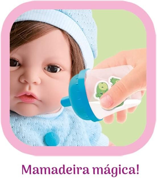 Miniatura: Boneco Diver New Born Premium - Menino com Cabelo Divertoys