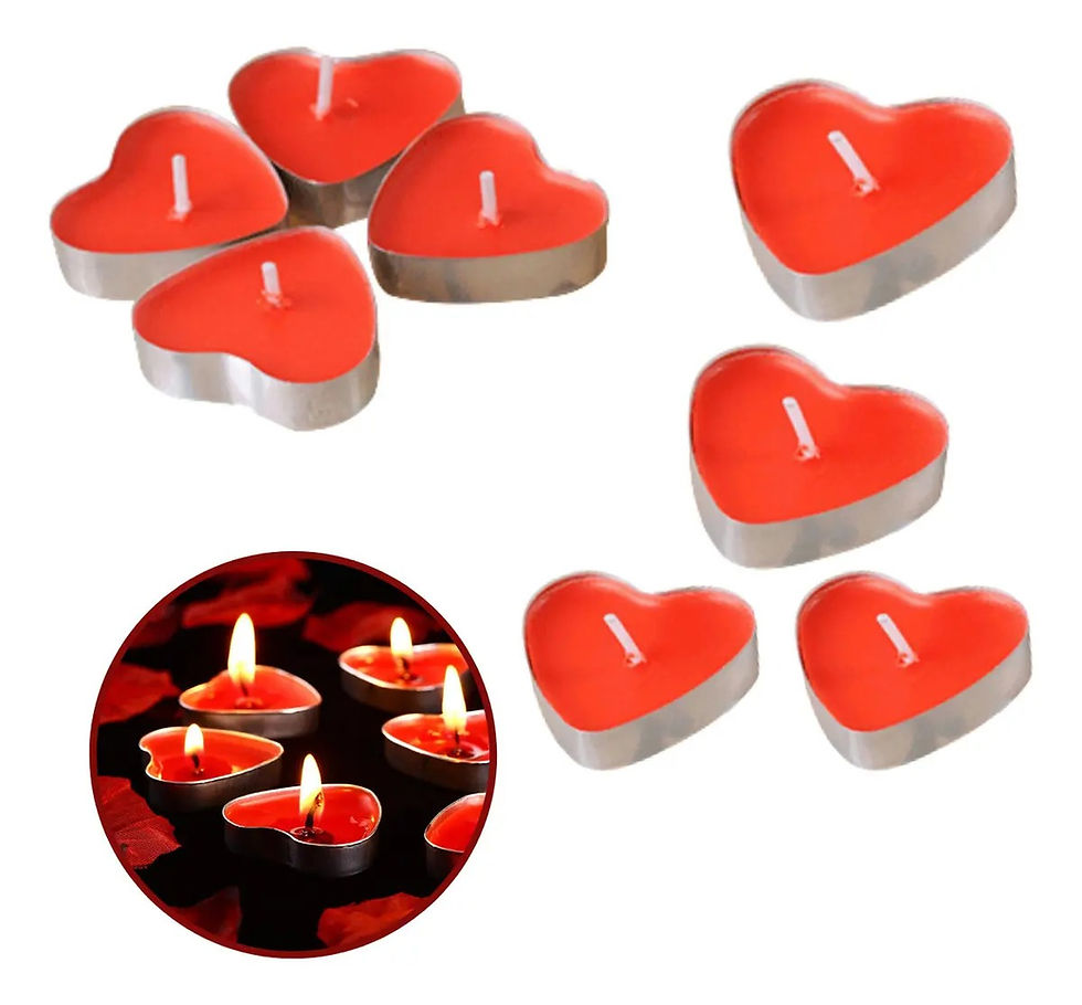 Miniatura: Vela Decorativa Coração com 10 peças Candle