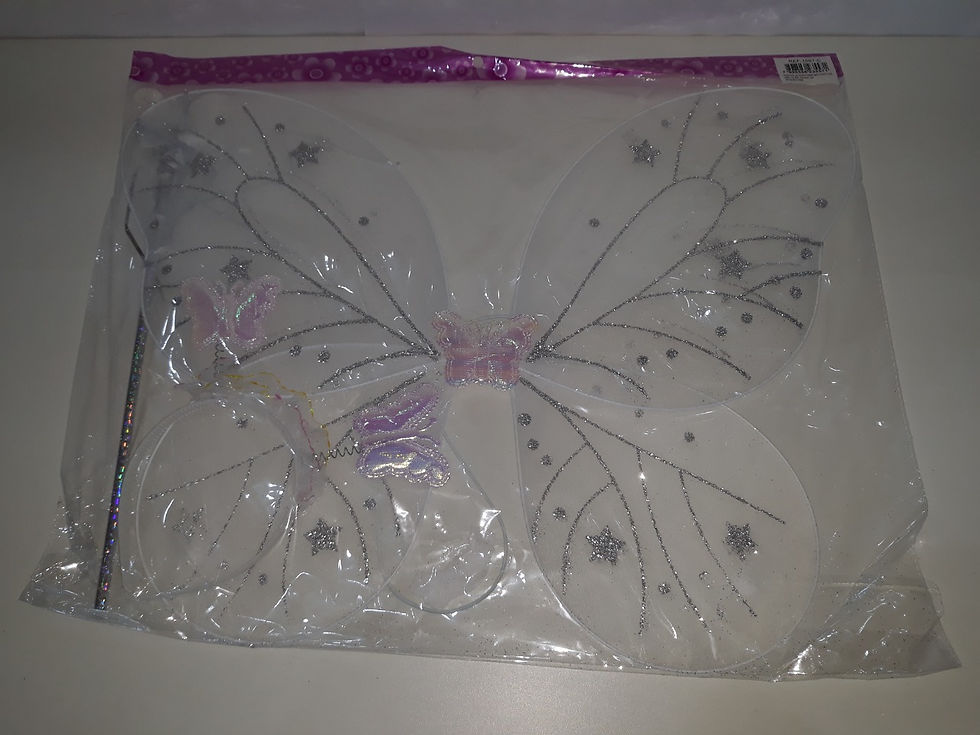 Miniatura: Kit Fadinha Asa Tiara Varinha