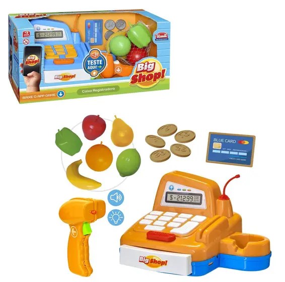 Miniatura: Caixa Registradora Infantil Big Shop com Som e Luz