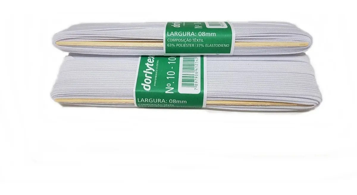 Elástico Dorlytex Número 10 peça com 10 metros