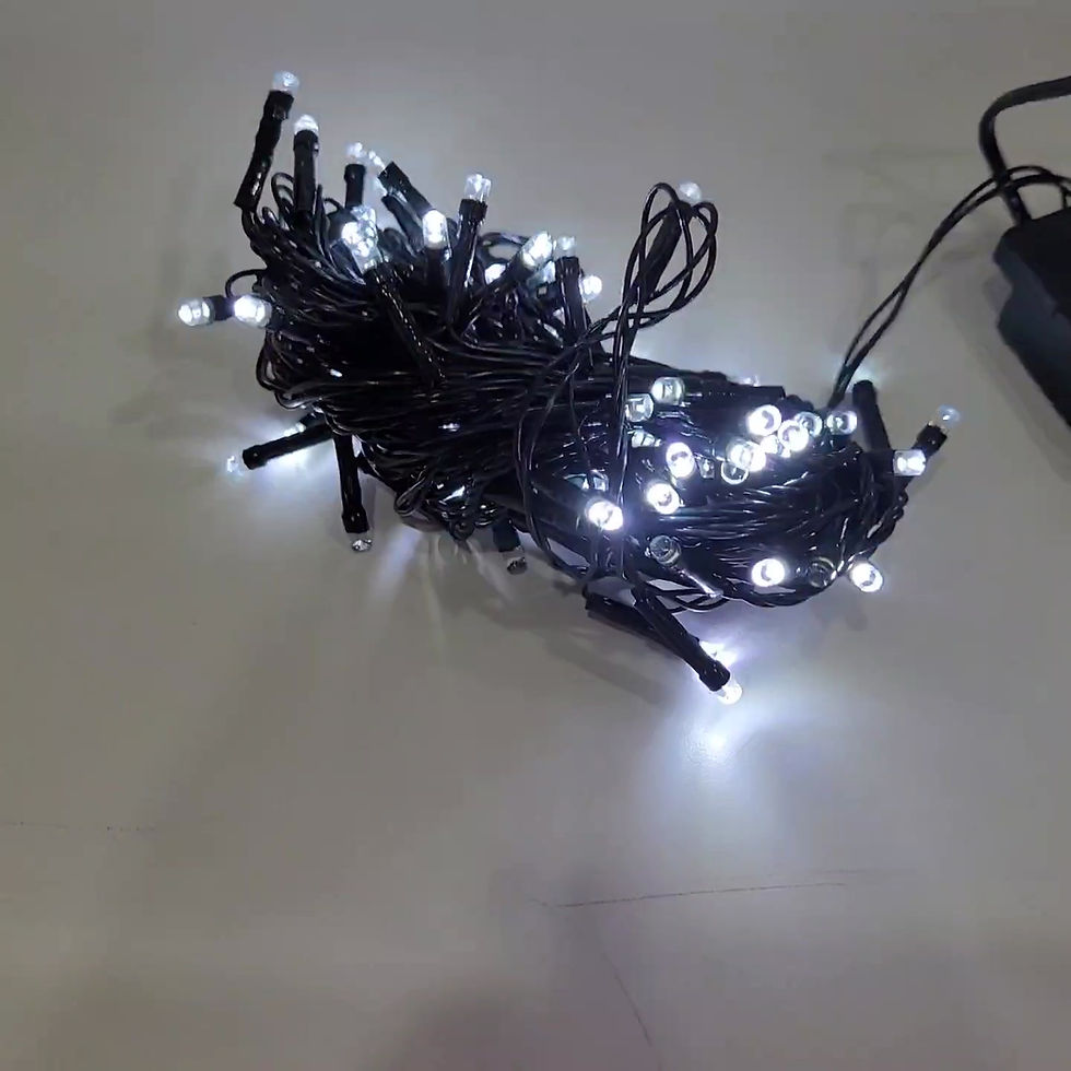 Miniatura: Pisca Fio Verde 100 Leds Branco Frio 10 metros 8 funções