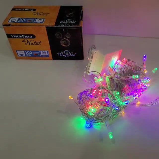Miniatura: Pisca 100 Leds Colorido 9 metros 8 funções