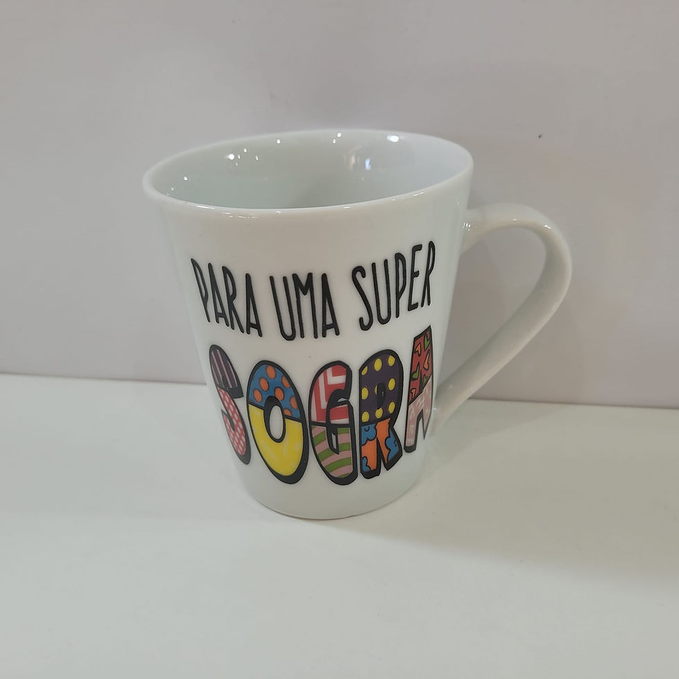 Miniatura: Caneca Porcelana Decorada 290ml