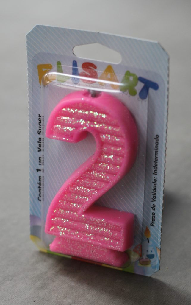 Miniatura: Vela Super Glitter Rosa