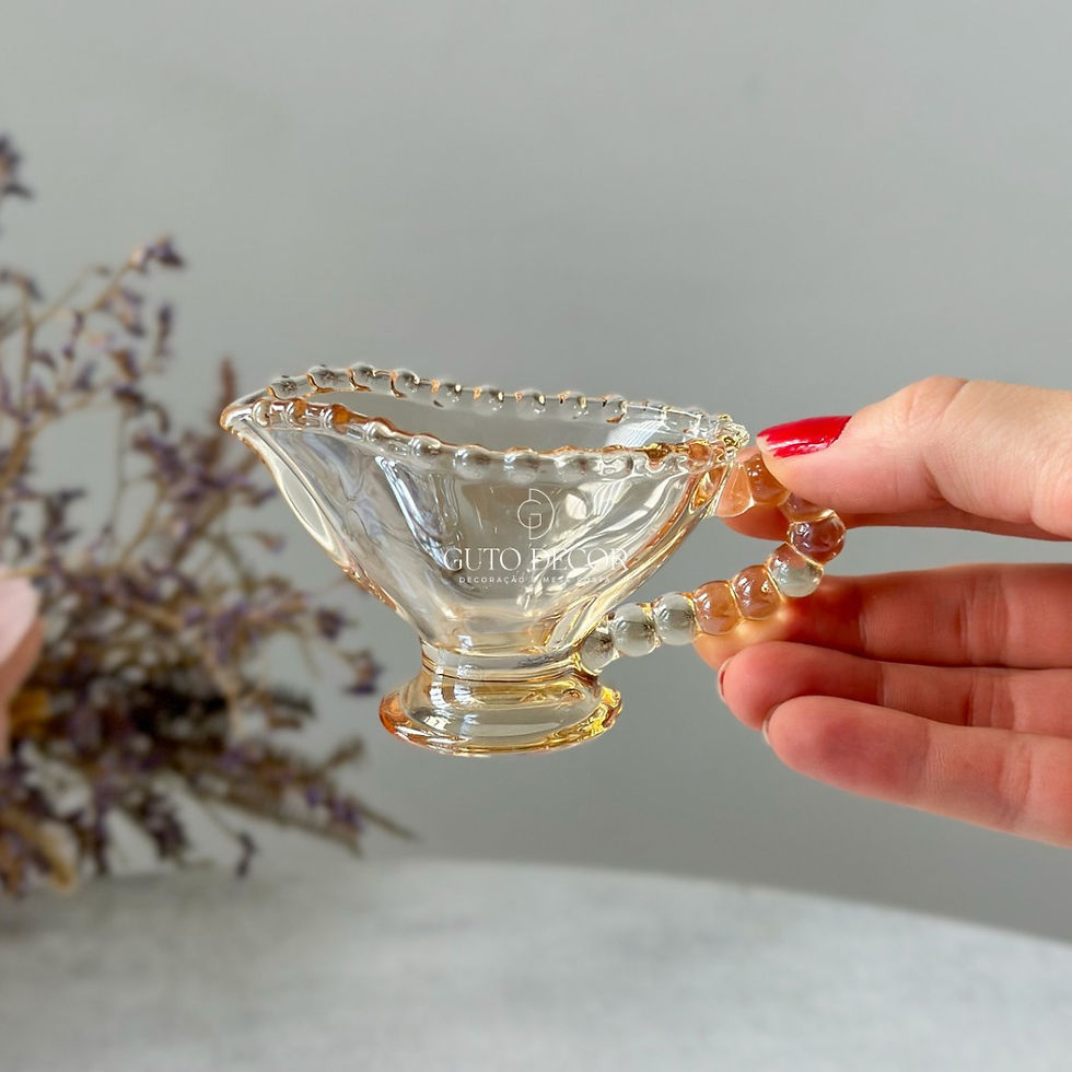 Miniatura: Molheira de Cristal Pearl Âmbar 9x5x6cm 40ml Wolff