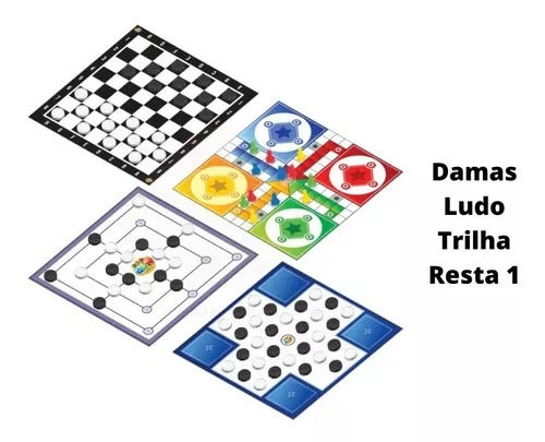 Miniatura: Jogo 4 em 1 Clássicos GGB Plast Brinquedos