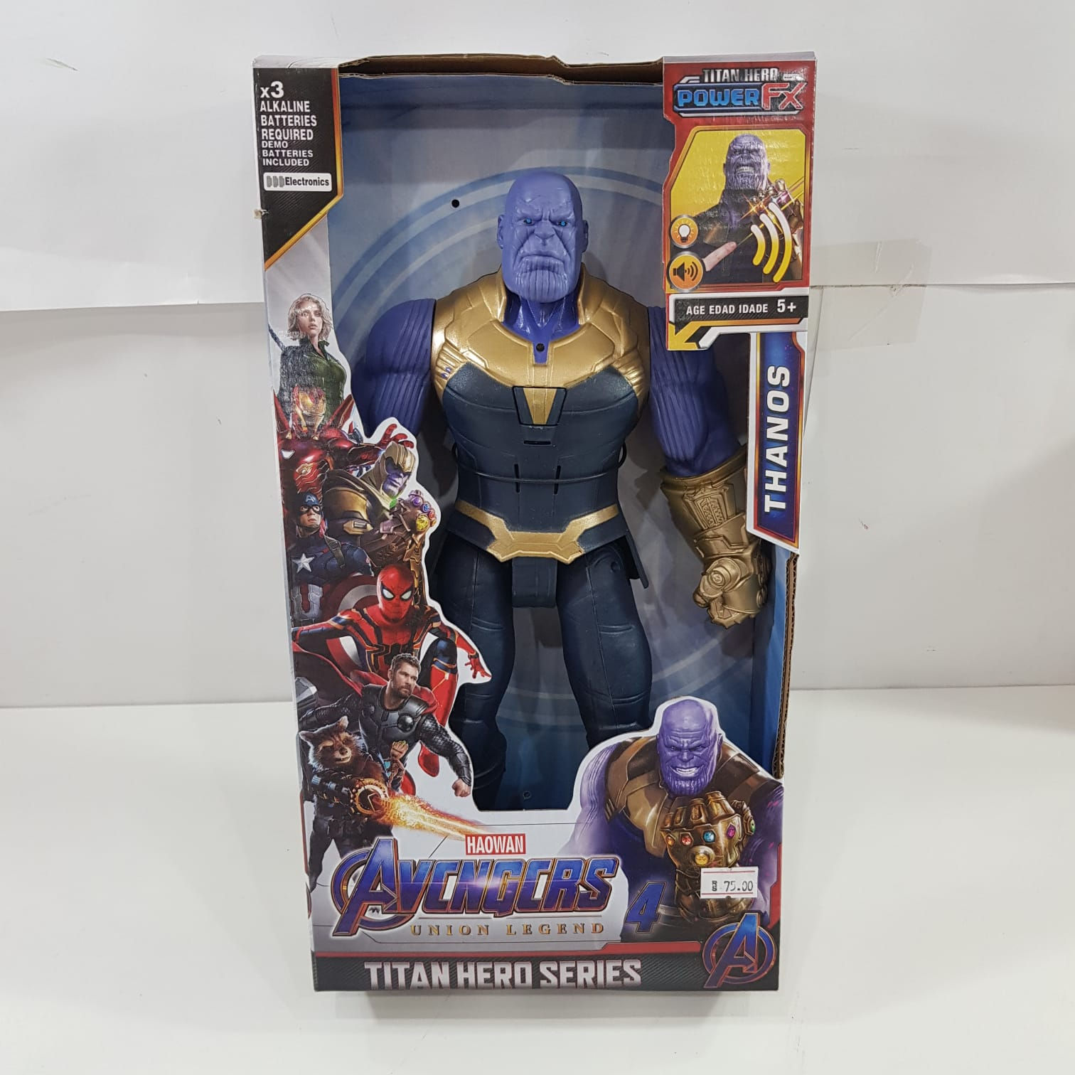 Boneco Thanos com Som e Luz