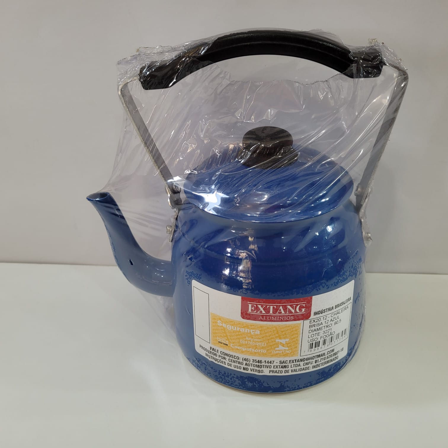 Chaleira Alumínio Azul Número 12 EXTANG