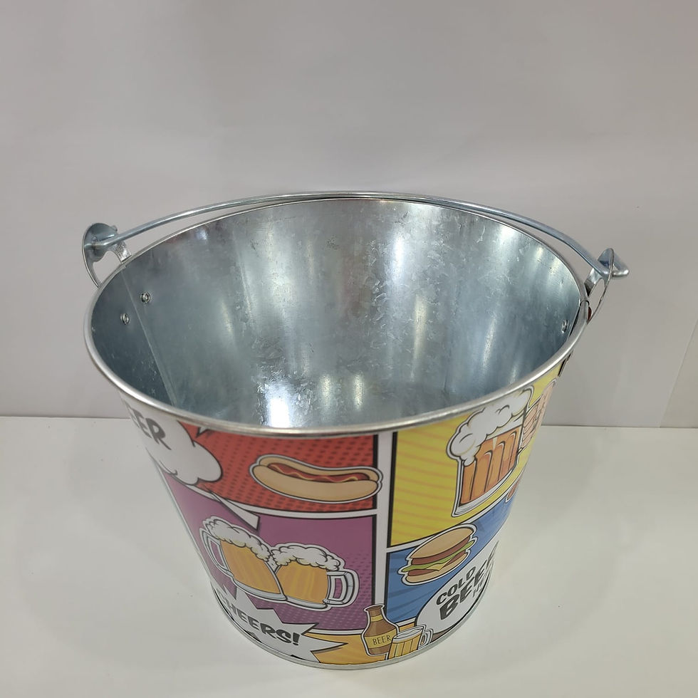 Miniatura: Balde de Gelo de Metal 4,8L Cerveja Champanhe