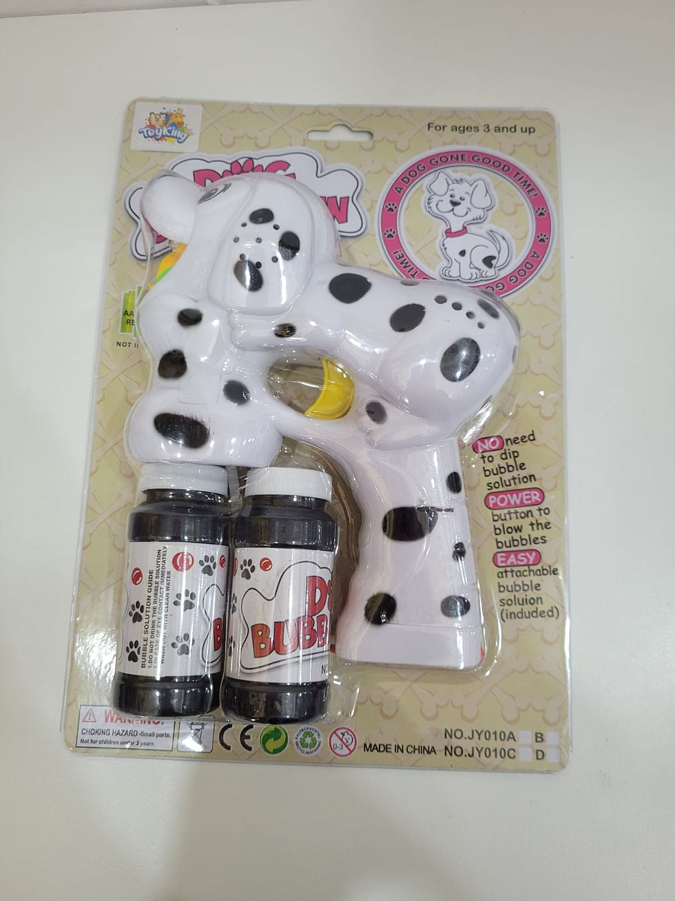 Miniatura: Pistola Lança Bolhas de Sabão