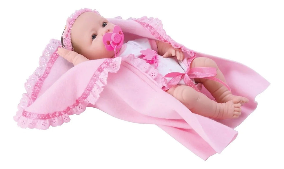 Miniatura: Boneca New Born Faz Xixi Com Acessórios