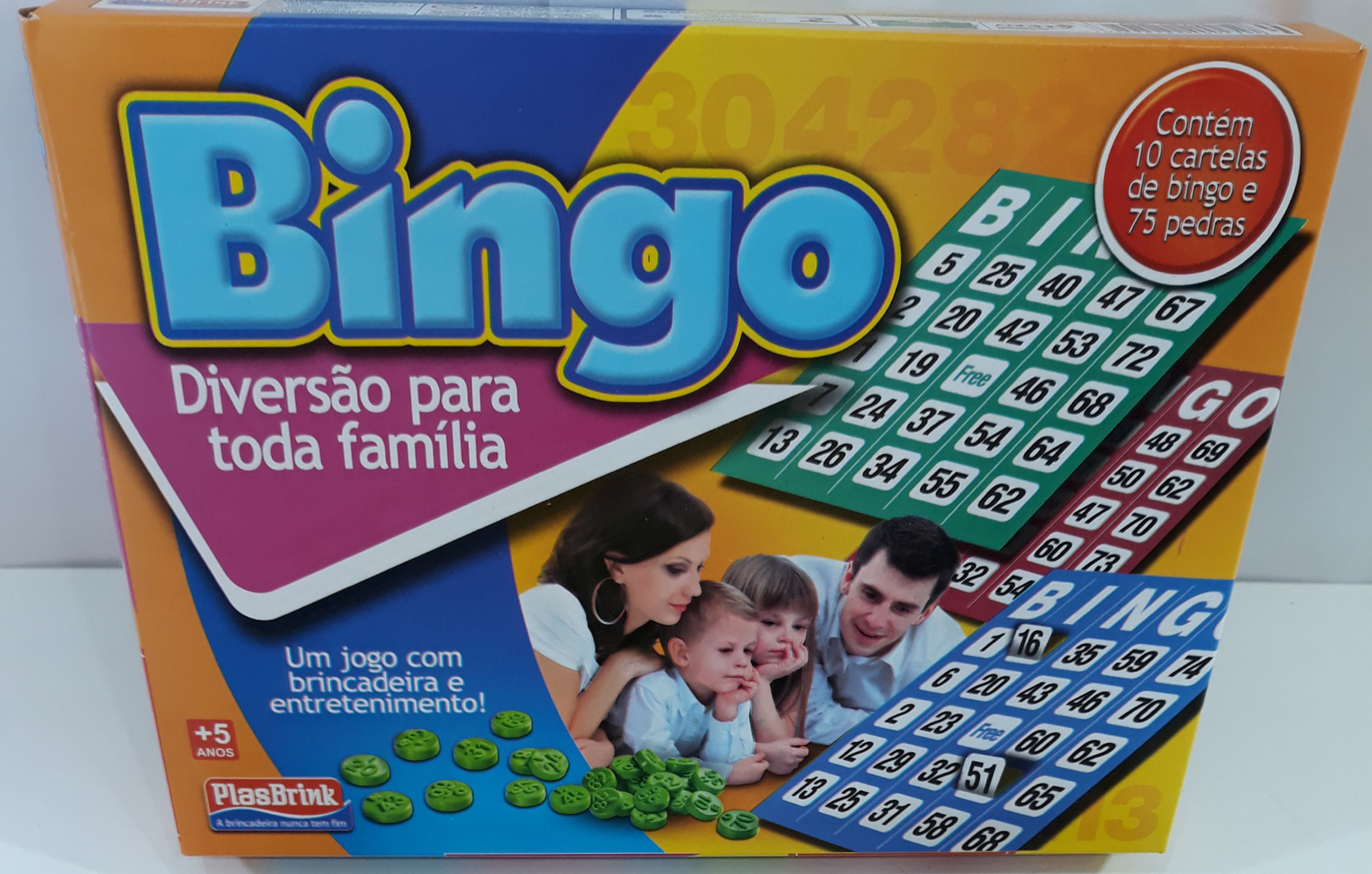 Jogo Bingo PlasBrink 10 cartelas