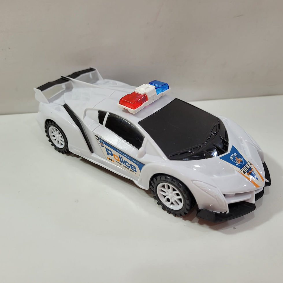 Miniatura: Carrinho de Polícia Roda Livre