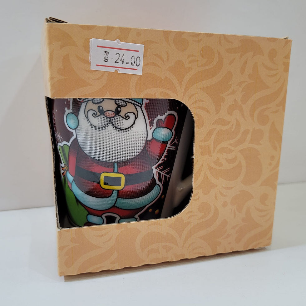 Miniatura: Caneca de Porcelana de NATAL na caixa