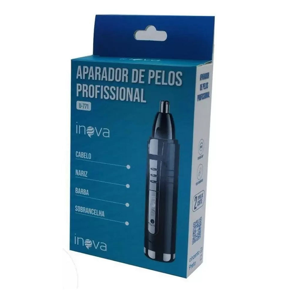 Miniatura: Aparador de Pelos Profissional 2 em 1 Recarregável Inova