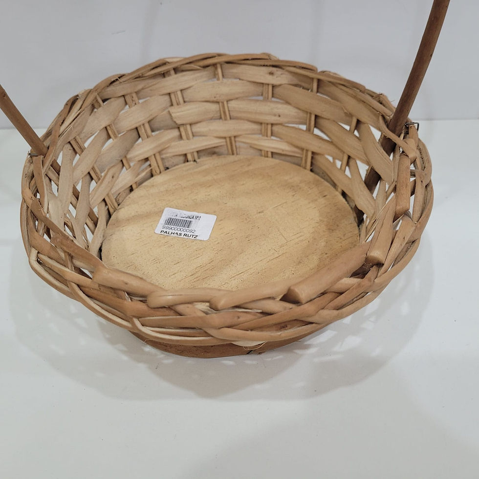Miniatura: Cesta de Vime Redonda número 2   16cm X 21cm X 3cm X 25cm
