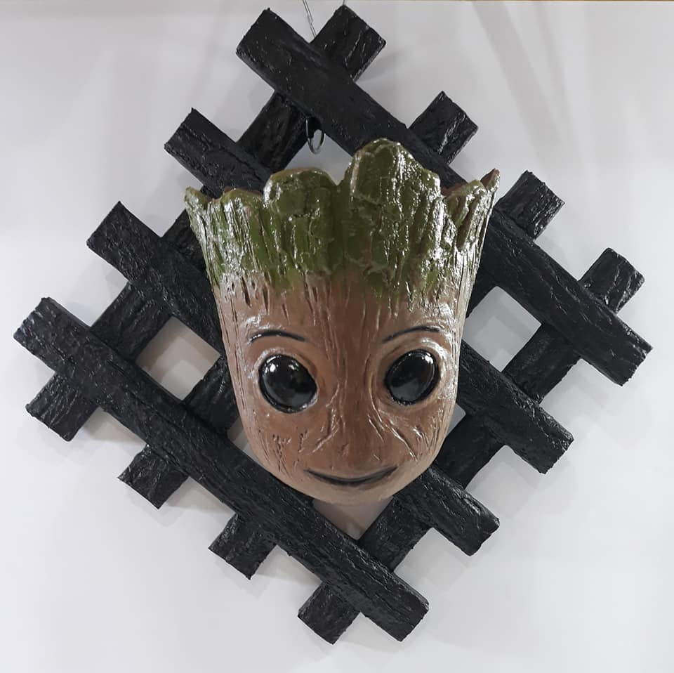 Miniatura: Vaso Parede Groot com Suporte Plástico