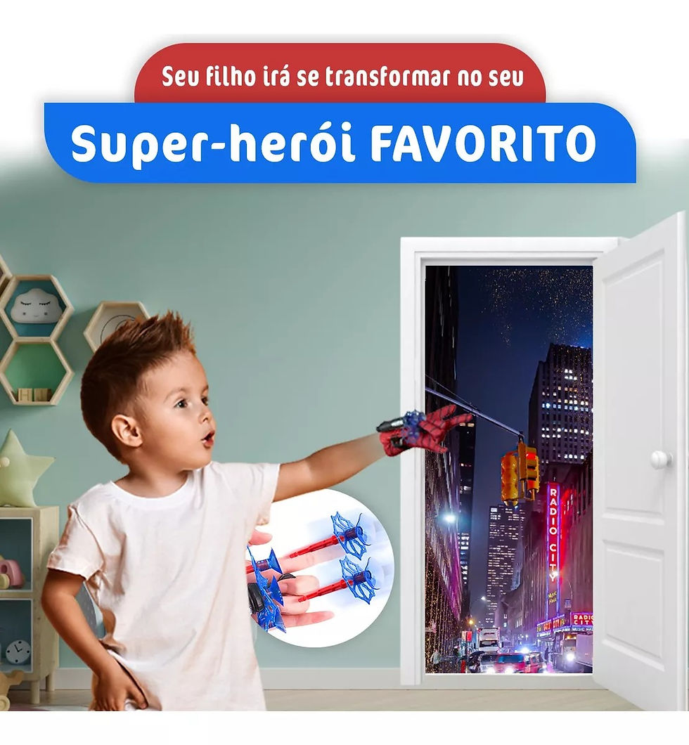 Miniatura: Luva Lança Teia Homem Aranha Brinquedo De Criança