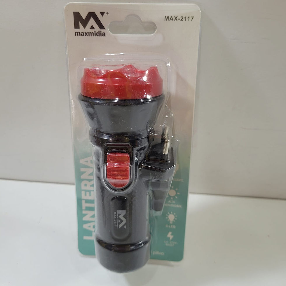Miniatura: Lanterna Recarregável 4 Leds Bivolt Maxmidia