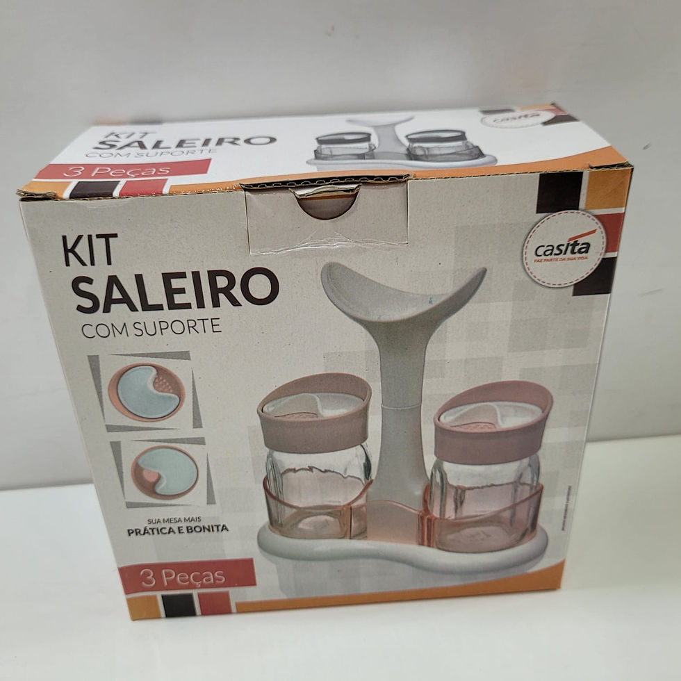 Miniatura: Porta Saleiro e Pimenteiro de Mesa com Suporte Casita