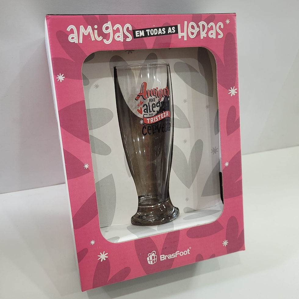 Miniatura: Copo de Cerveja Divertido em Vidro