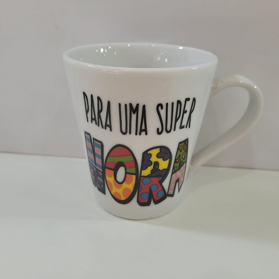 Miniatura: Caneca Porcelana Decorada 290ml