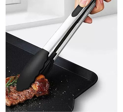 Miniatura: Pegador de Aço e Silicone Preto Unyhome