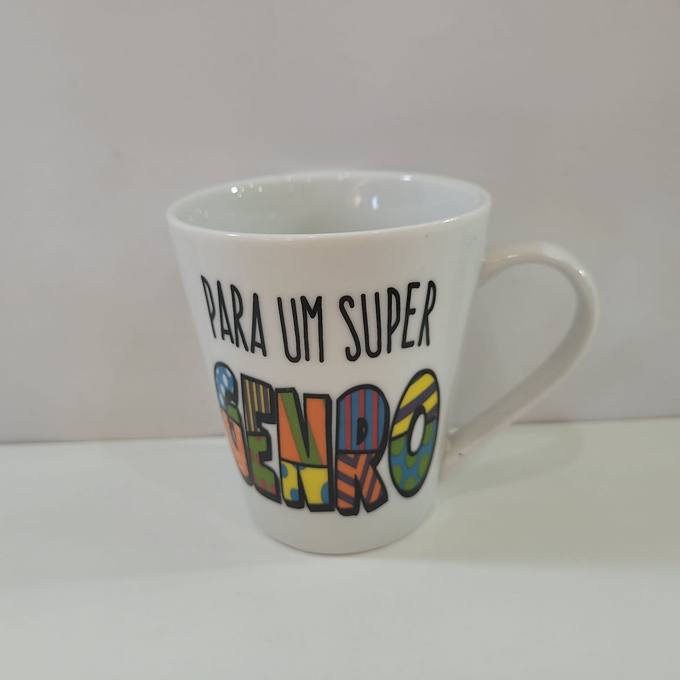 Miniatura: Caneca Porcelana Decorada 290ml