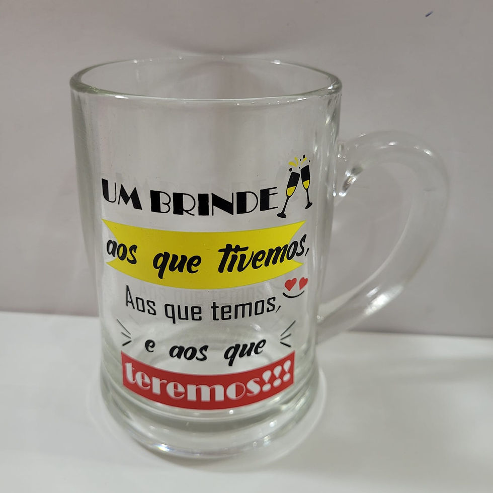 Miniatura: Caneca de Cerveja Divertida de Vidro 385ml