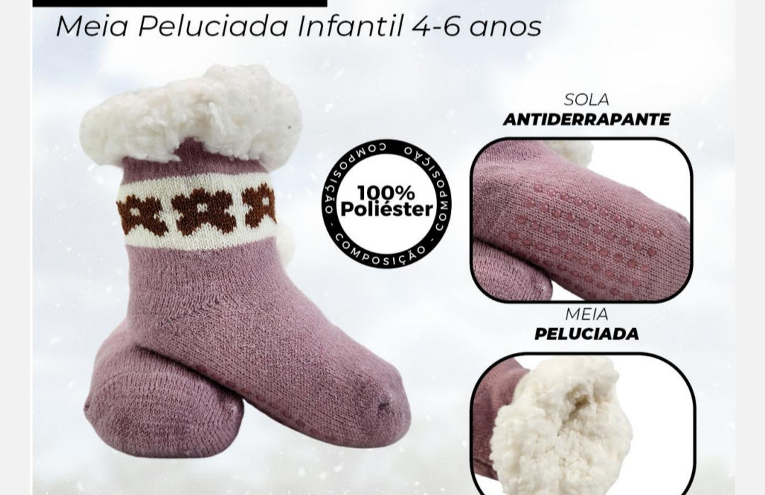 Meia Peluciada Infantil