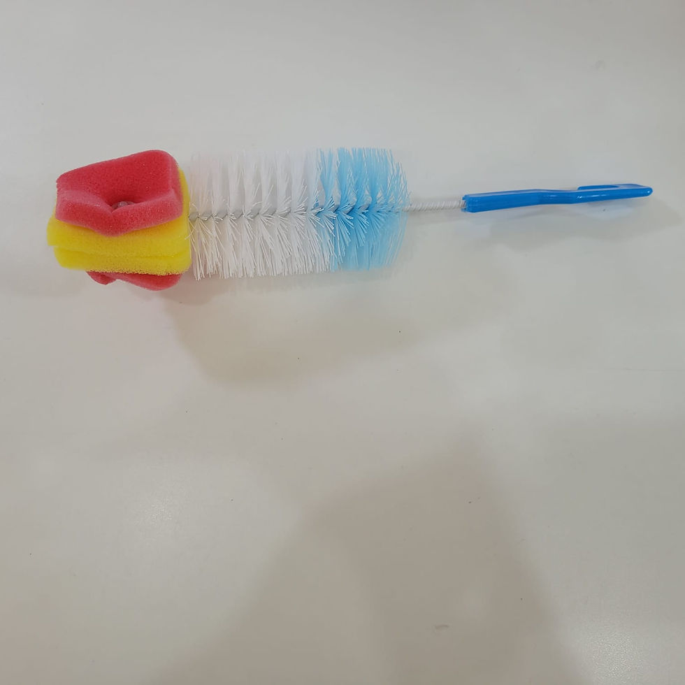 Miniatura: Escova para Limpar Mamadeira Plástico com Esponja 5X28cm