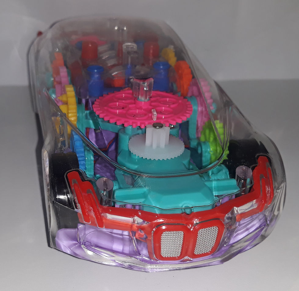 Miniatura: Carrinho Transparente com som e movimento