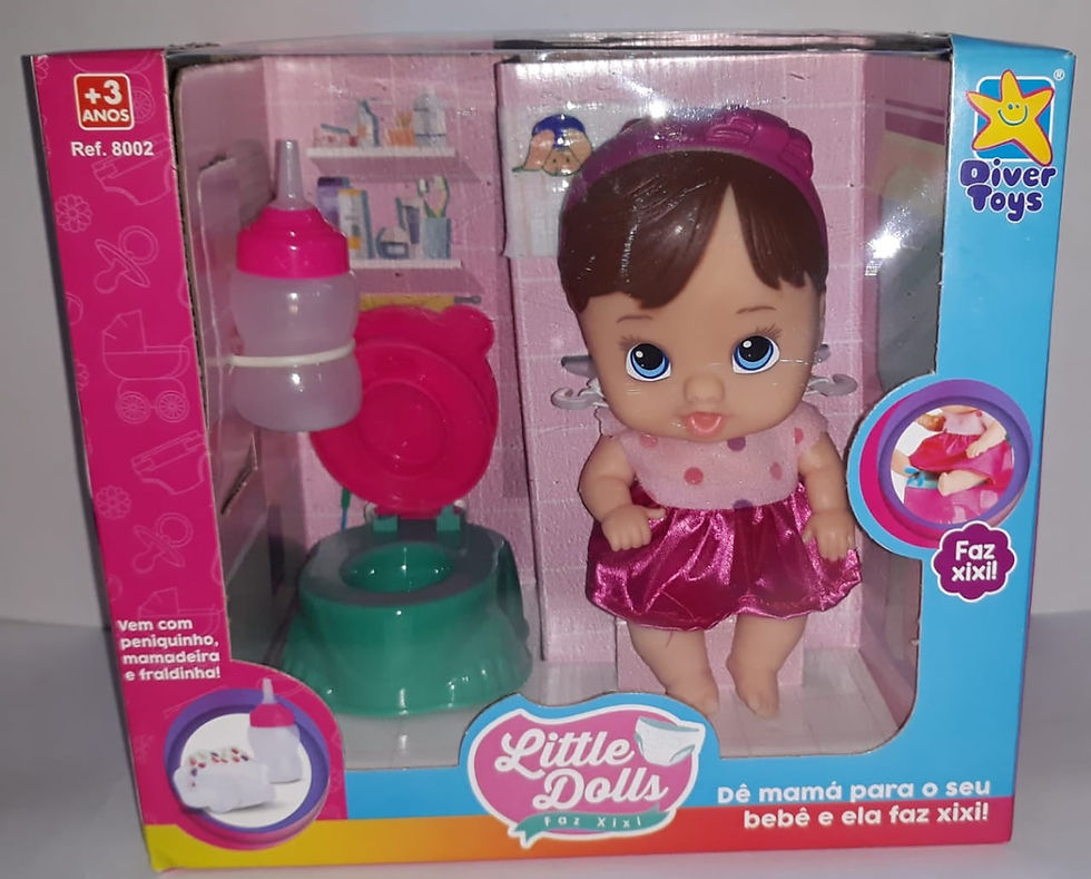 Miniatura: Boneca Little Dolls Faz Xixi