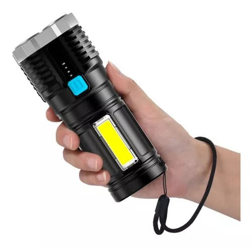 Miniatura: Lanterna Tática 4 Led Recarregavel Usb KA-L1300 KAPBOM