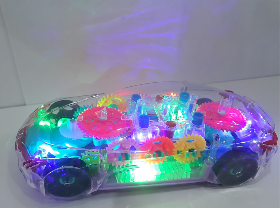 Miniatura: Carrinho Transparente com som e movimento