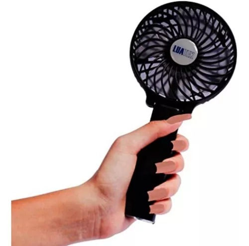 Miniatura: Mini Ventilador Portátil Recarregável 3 Velocidades Preto Luatek