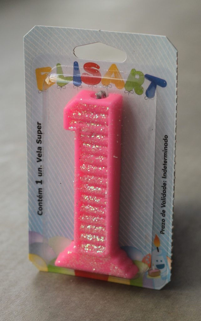 Miniatura: Vela Super Glitter Rosa