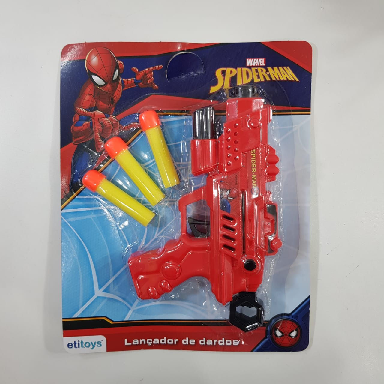 Arma Lançador de Dardos Homem Aranha