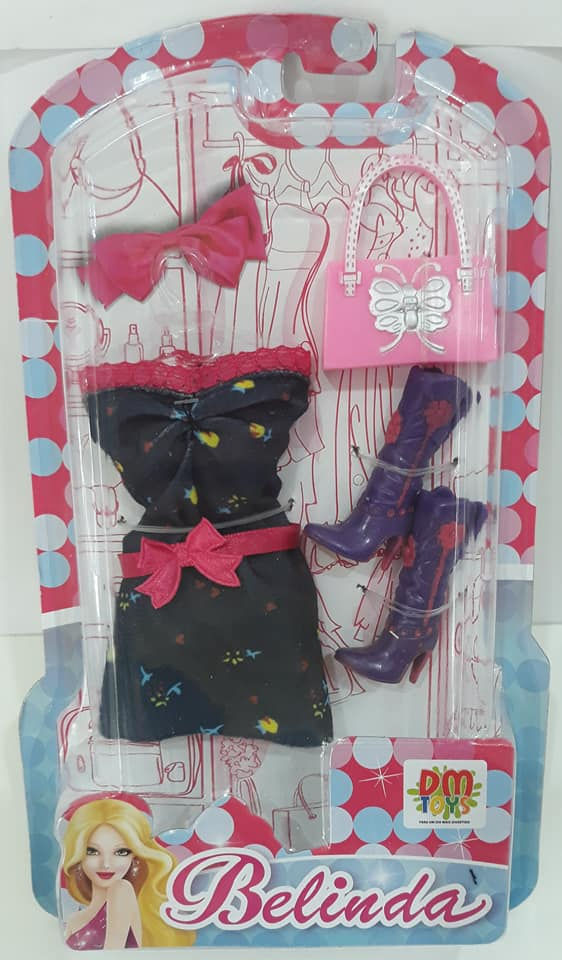 Miniatura: Kit Roupa de Boneca com Acessórios