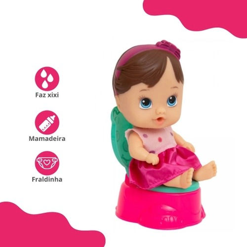 Miniatura: Boneca Little Dolls Faz Xixi
