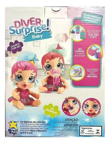 Miniatura: Boneca Diver Surprise Baby Mama e Chora Divertoys